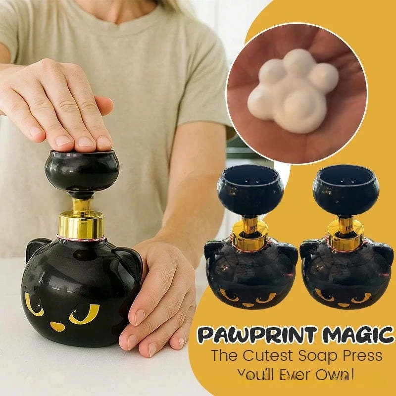 Soap Making Jug - Sevimli Kedi Patisi Köpük Sabunluk Komik