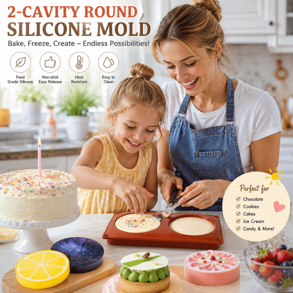 Soap Making Instructions - Silindir Şekilli Silikon Pişirme Kalıbı Büyük