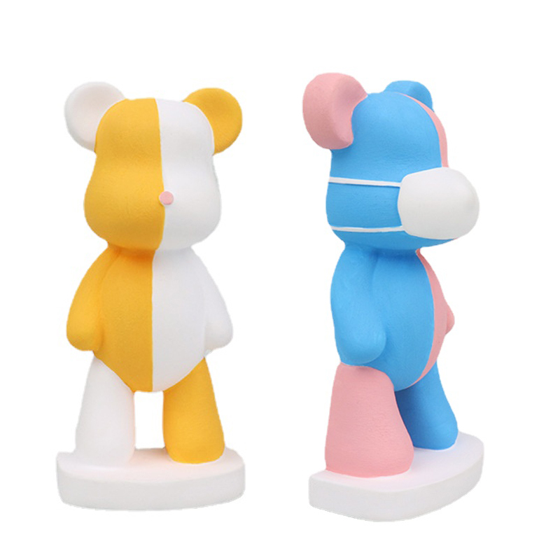 Soap Making Experiment - 3D karikatür ayı silikon mum kalıp