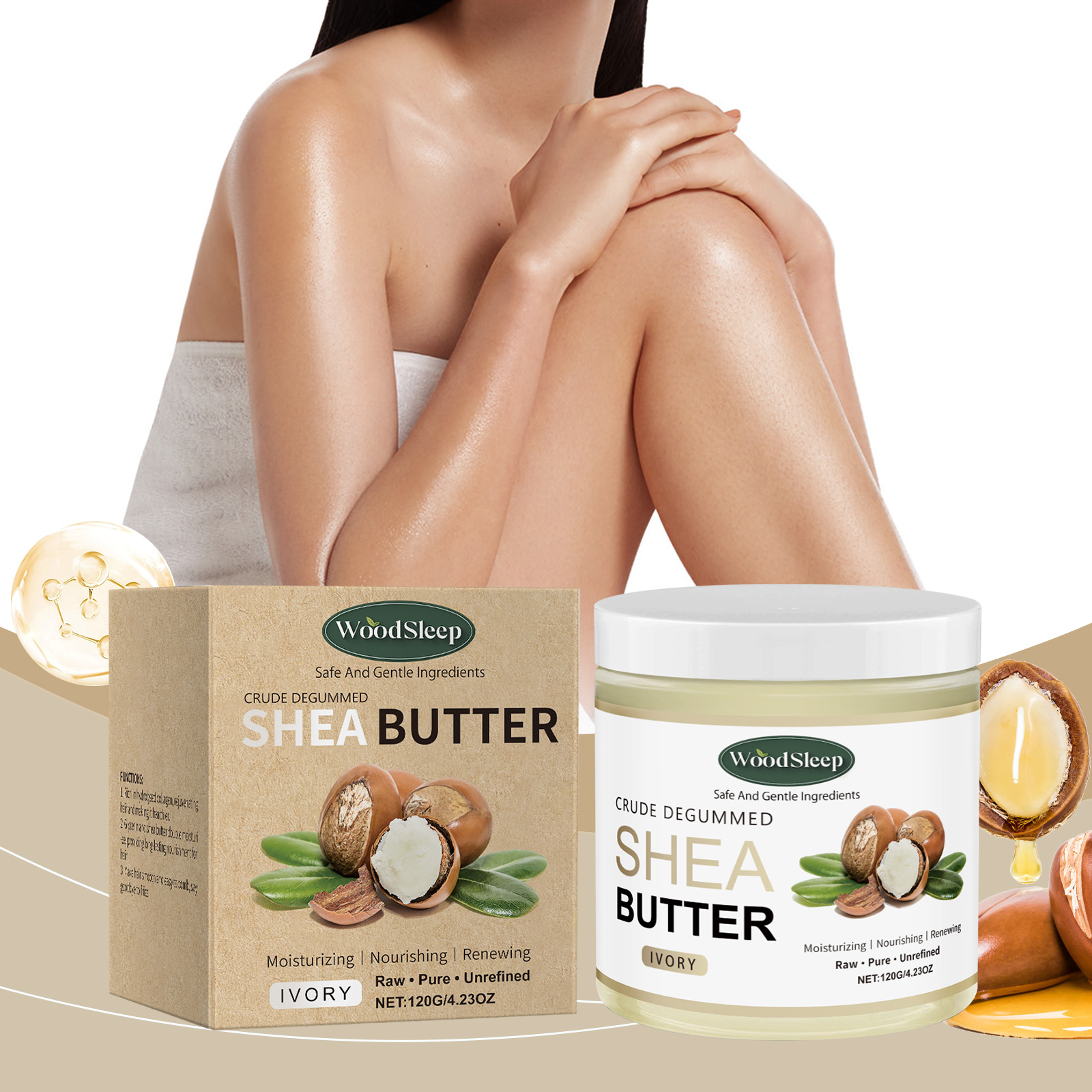 Shea Butter Raw - Son Derece Kuru Ciltler İçin Ham