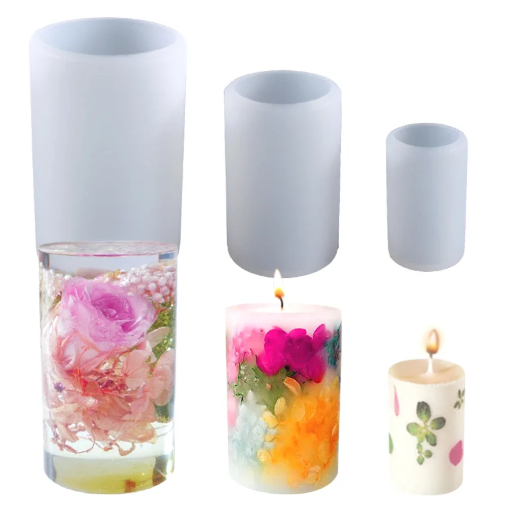 Soap Making Jug - Kolay Kalıptan Çıkarılan Silindir Silikon Mum