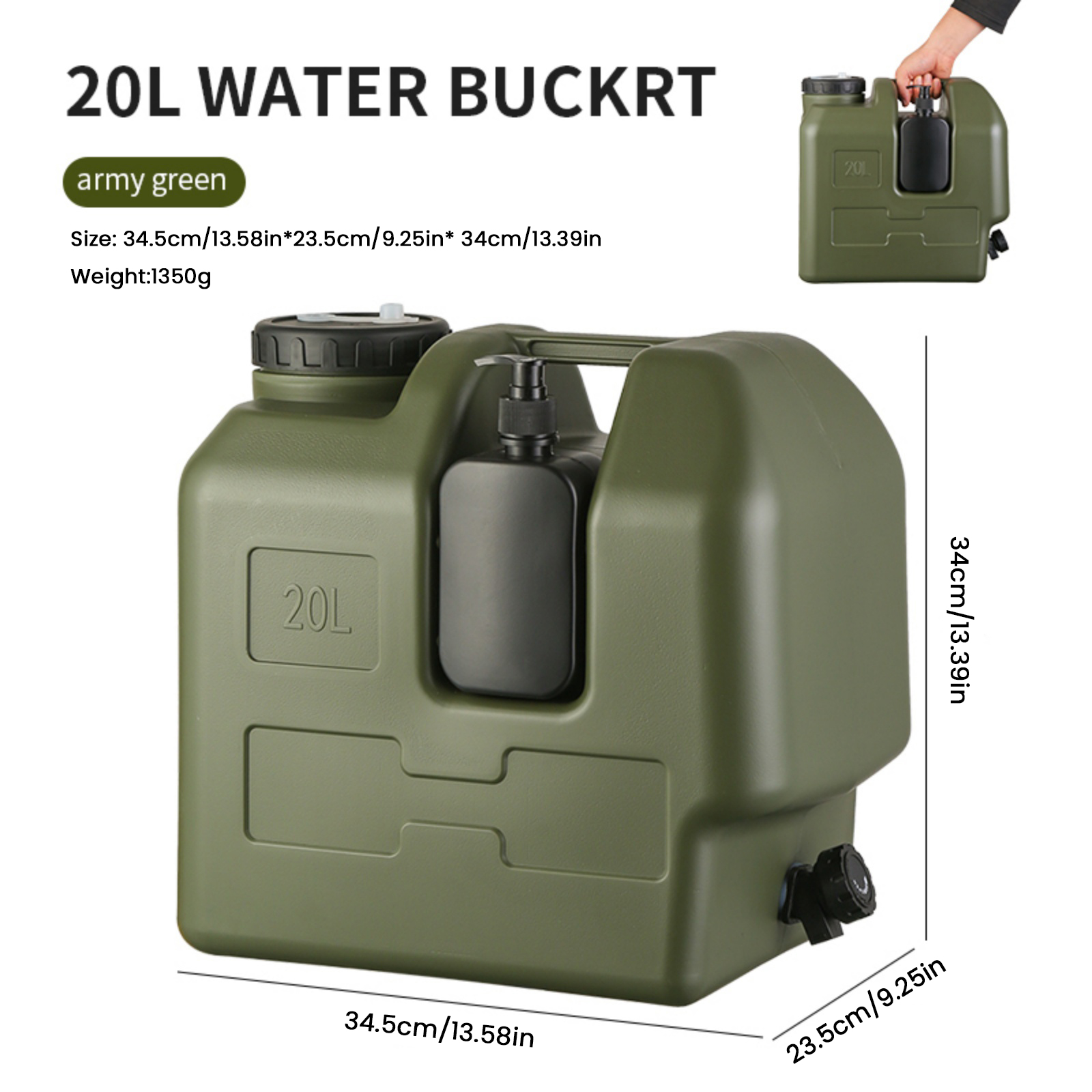 15/20L Taşınabilir Kamp Su Bid - Soap Making Jug incelemesi ve fiyatı