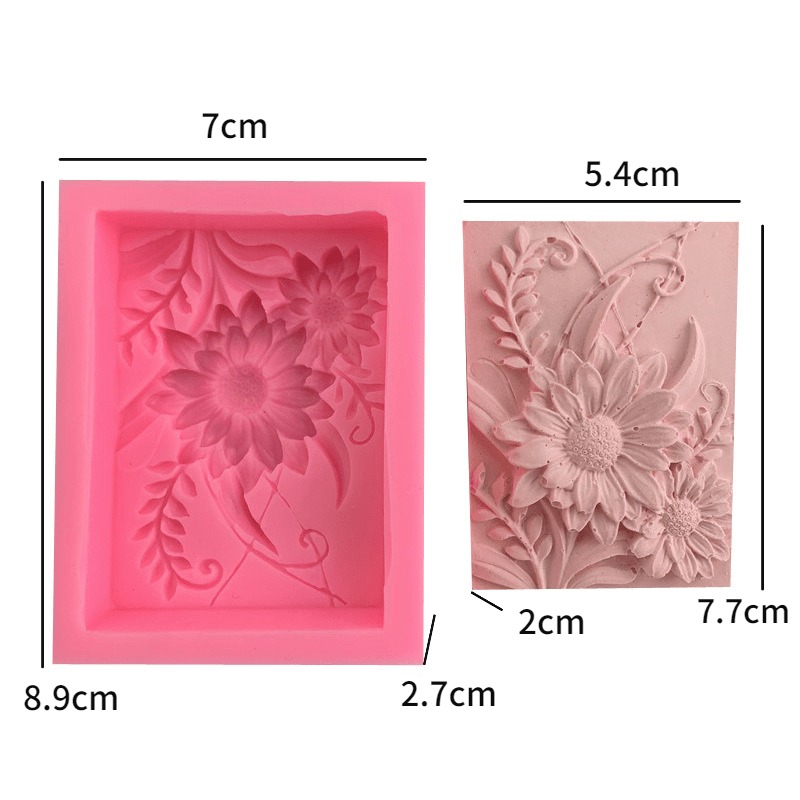 1 adet 3D Kare Gül Çiçek Silik - Soap Making Experiment incelemesi ve fiyatı